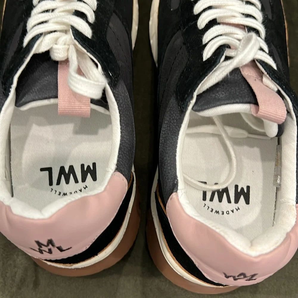 NIB Madewell Kickoff Trainer Sneakers in Nubuck Suede and Leather - Picture 9 of 14